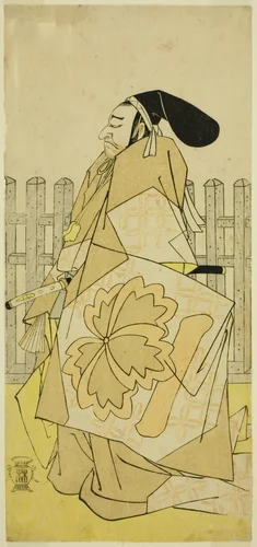 The Actor Nakayama Kojuro VI as Ko no Moronao in the Play Kanadehon Chushingura, Performed at the Nakamura Theater in the Fifth Month, 1786 by Katsukawa Shunsho (勝川 春章), print, 1781-1791