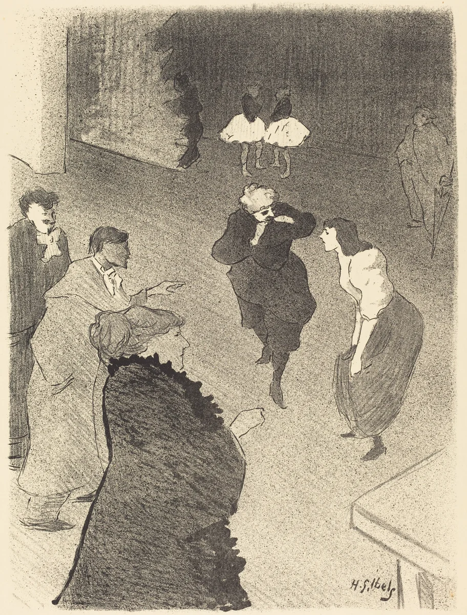 Emilienne d'Alencon et Mariquita? by Henri Gabriel Ibels, portfolio, 1893