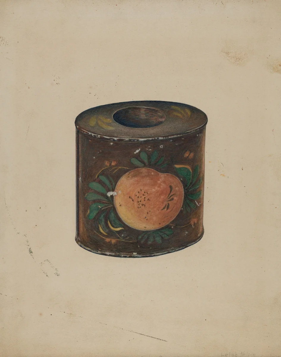 Toleware Canister by Lelah Nelson, index of american design, 1941
