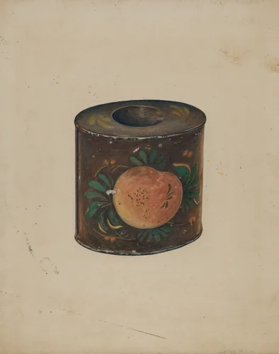 Toleware Canister by Lelah Nelson, index of american design, 1941