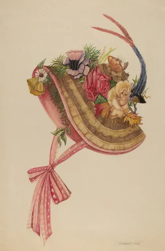 Bonnet by Florence Earl, index of american design, 1935-1942
