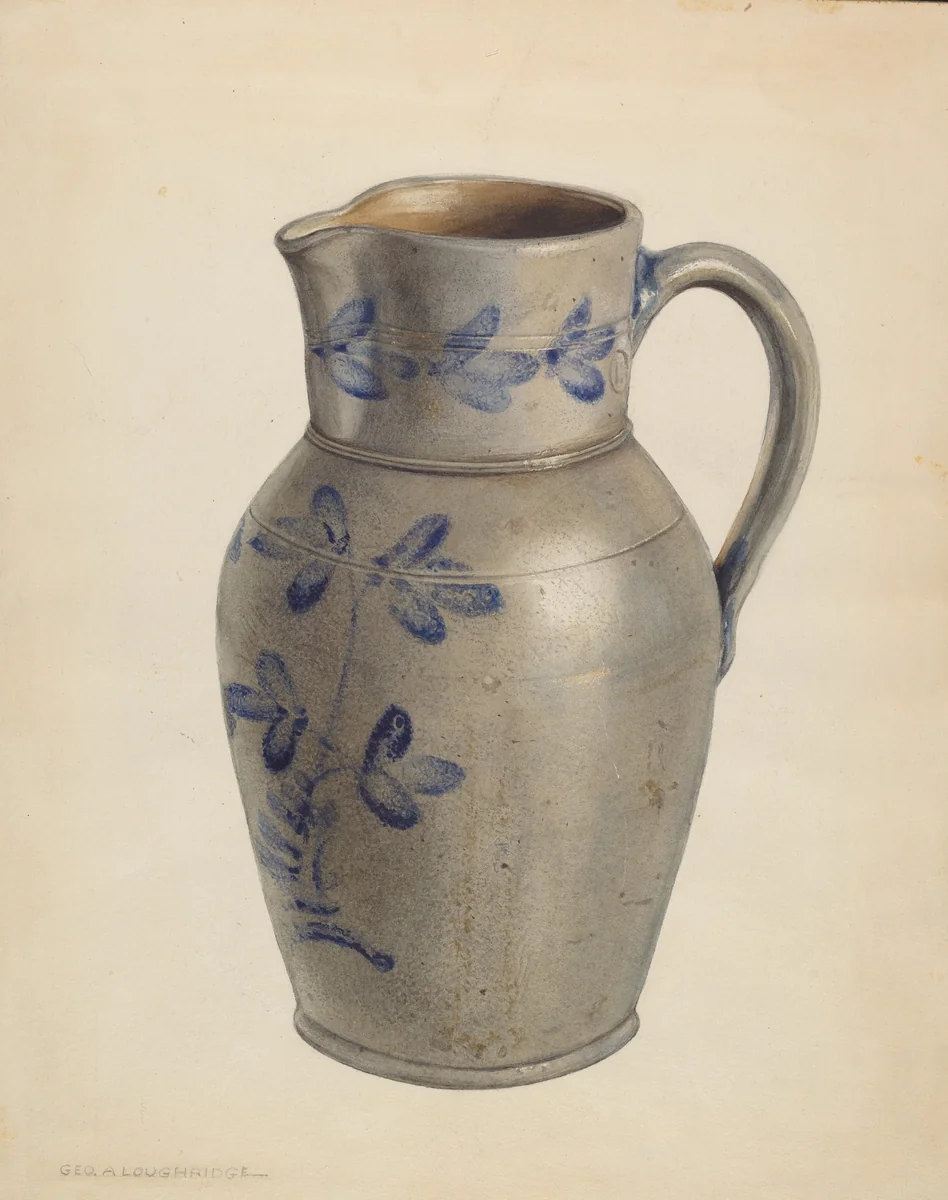 Pitcher by George Loughridge, index of american design, 1938