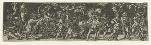 Triomf van Bacchus by Unknown, print, 1520-1562