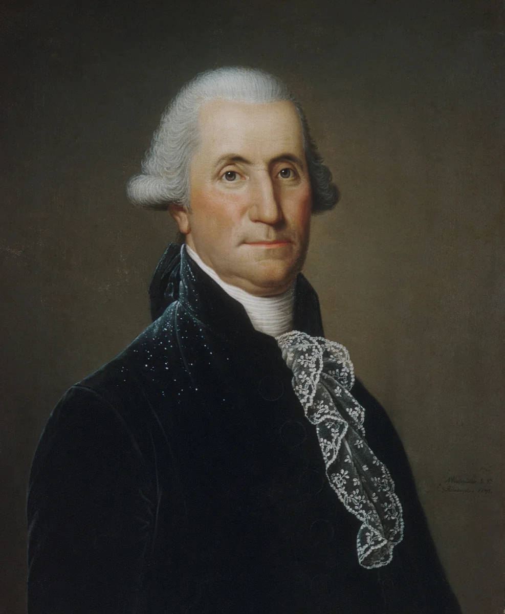 George Washington by Adolph Ulrich Wertmuller, artwork, 1795