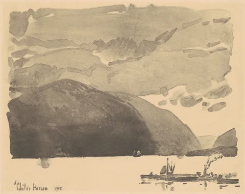 Storm King by Childe Hassam, print, 1918