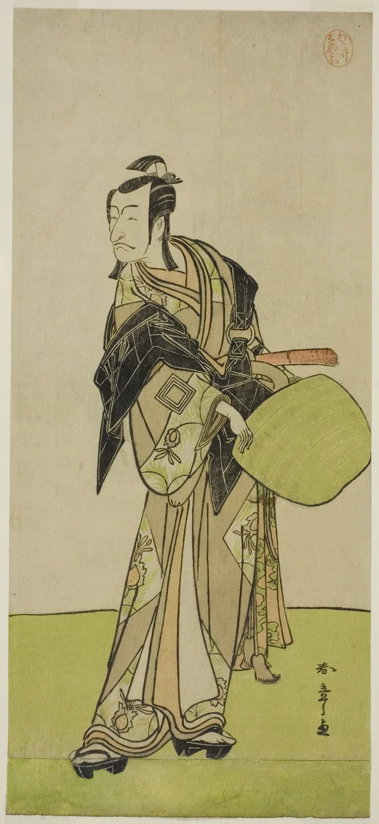 The Actor Ichikawa Danjuro V as Kakogawa Honzo in the Play Kanadehon Chushin Nagori no Kura, Performed at the Nakamura Theater in the Ninth Month, 1780 by Katsukawa Shunsho (勝川 春章), print, 1775-1785