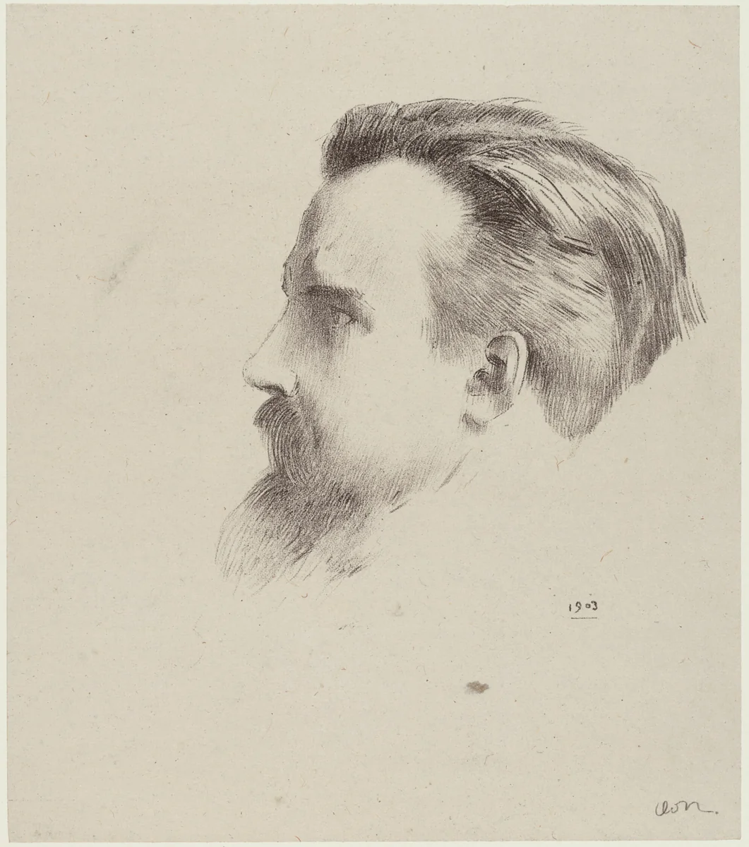 Maurice Denis by Odilon Redon, print, 1903