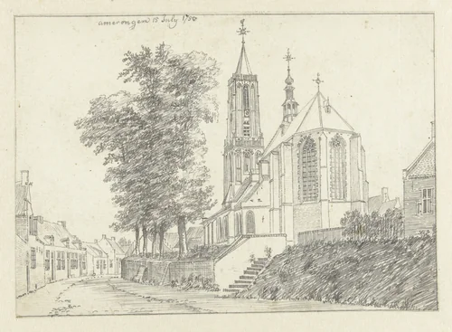 Gezicht in Amerongen by Jan de Beijer, drawing, 1750