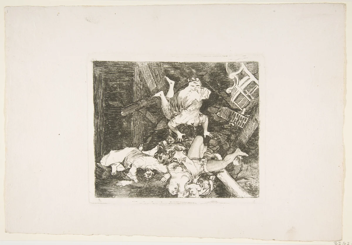 Plate 30 from "The Disasters of War" (Los Desastres de la Guerra): 'Ravages of War' (Estragos de la guerra) by Goya, print, 1810
