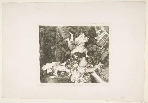 Plate 30 from "The Disasters of War" (Los Desastres de la Guerra): 'Ravages of War' (Estragos de la guerra) by Goya, print, 1810