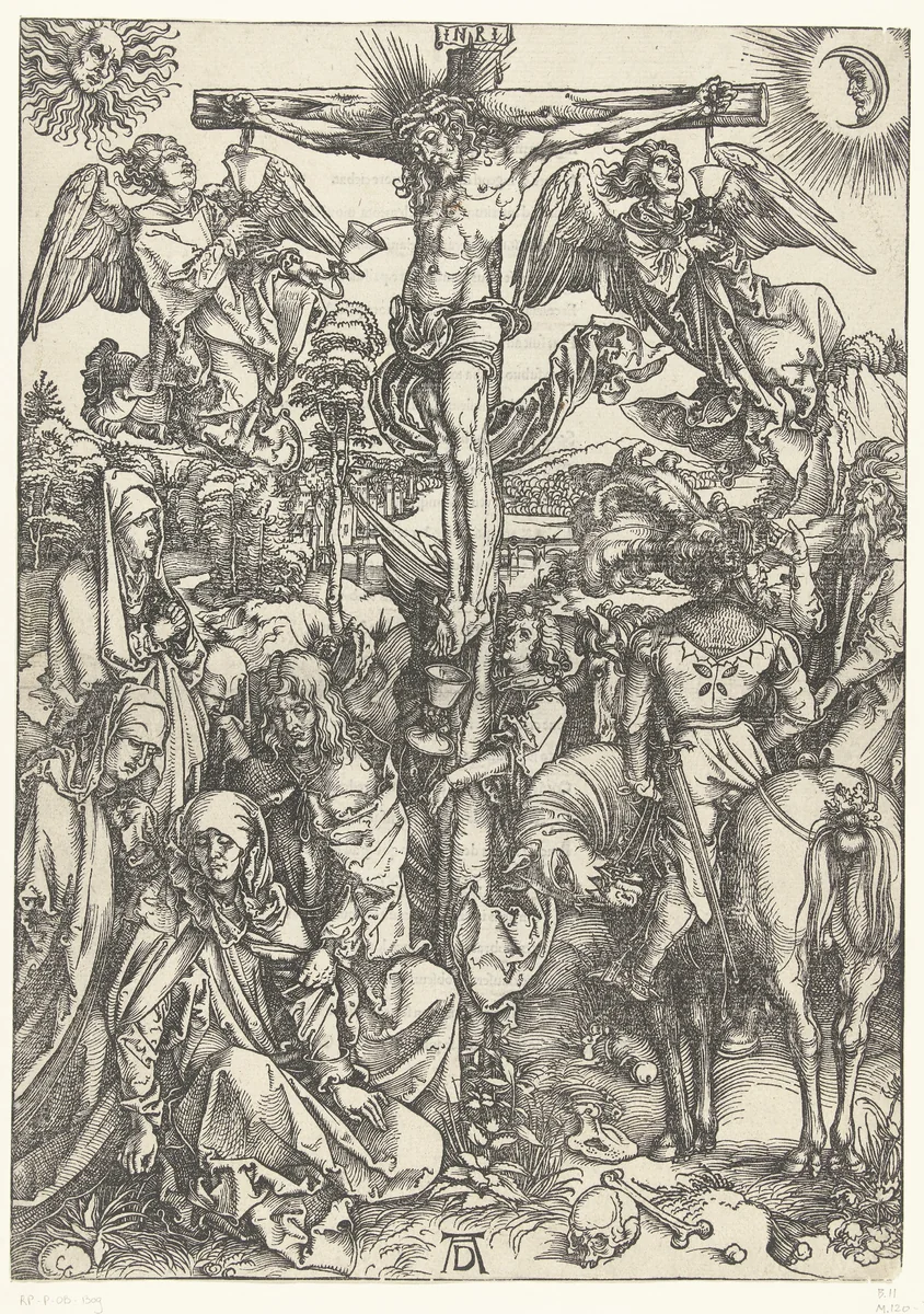 Kruisiging by Unknown, print, 1498
