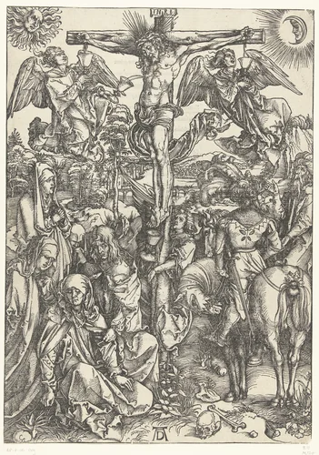Kruisiging by Unknown, print, 1498