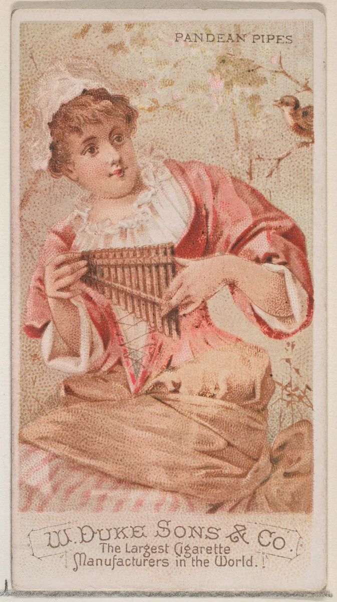 Pandean Pipes, from the Musical Instruments series (N82) for Duke brand cigarettes by W. Duke, Sons & Co., print, 1888