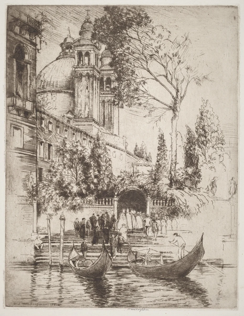 Towers and Gardens by Donald Shaw MacLaughlan, print, 1922