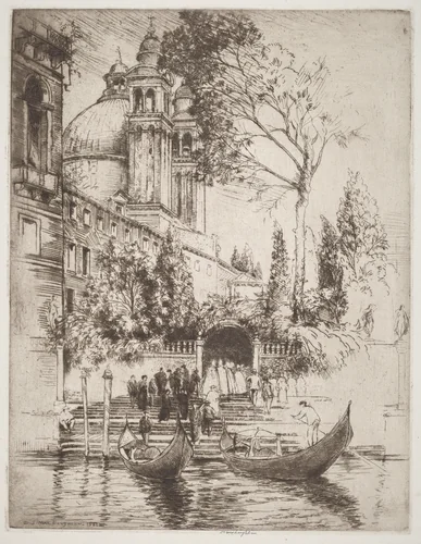 Towers and Gardens by Donald Shaw MacLaughlan, print, 1922