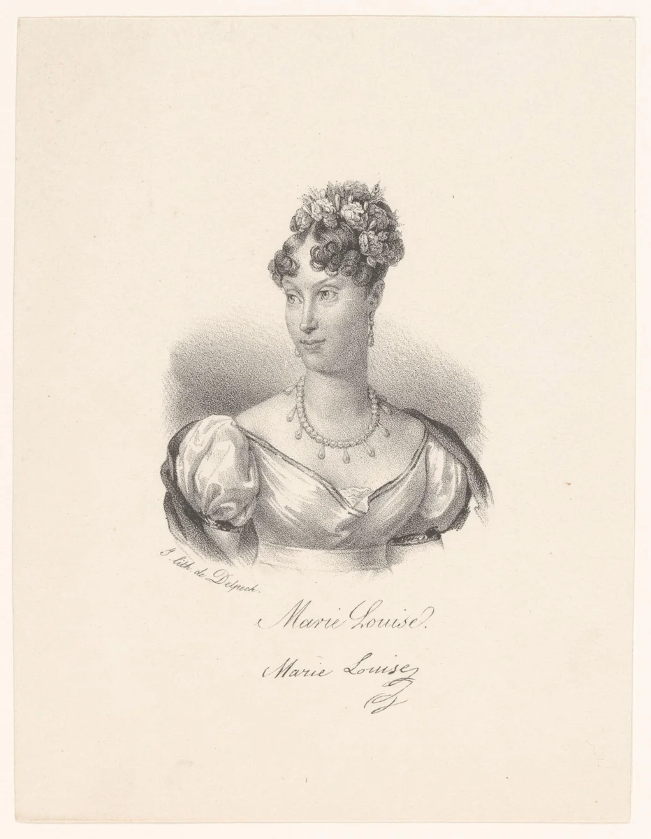 Portret van Marie Louise van Oostenrijk by anonymous, print, 1818-1842
