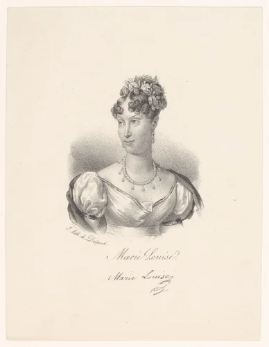 Portret van Marie Louise van Oostenrijk by anonymous, print, 1818-1842