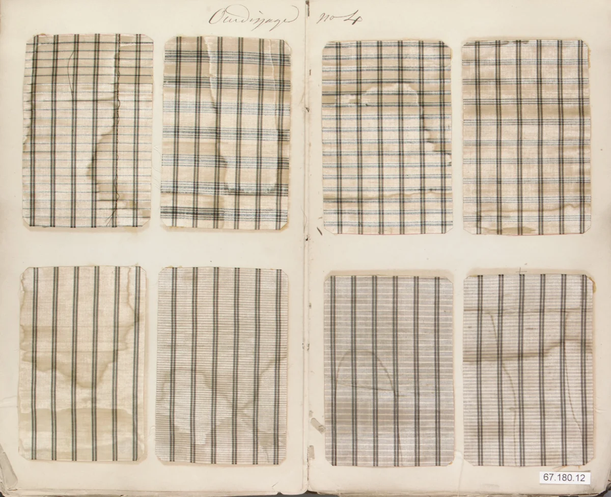 Textile Sample Book by M. Coudurier, textile, 1849-1863