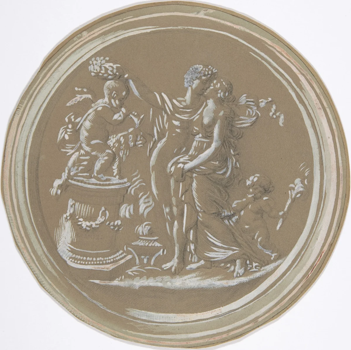 Design for Tomb Monument by anonymous, drawing, 1700-1799