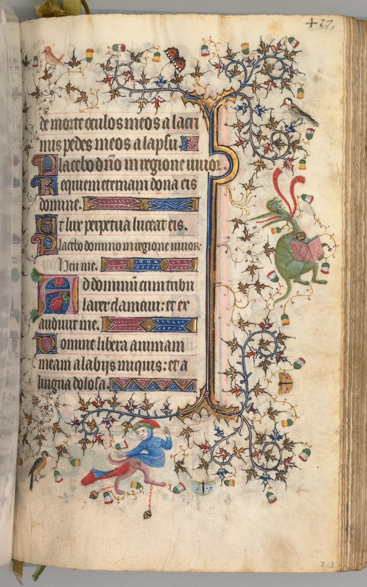 Hours of Charles the Noble, King of Navarre (1361-1425): fol. 203r, Text by Master of the Brussels Initials and Associates, book, 1400-1410