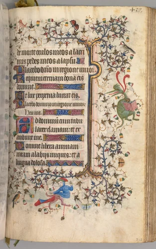 Hours of Charles the Noble, King of Navarre (1361-1425): fol. 203r, Text by Master of the Brussels Initials and Associates, book, 1400-1410