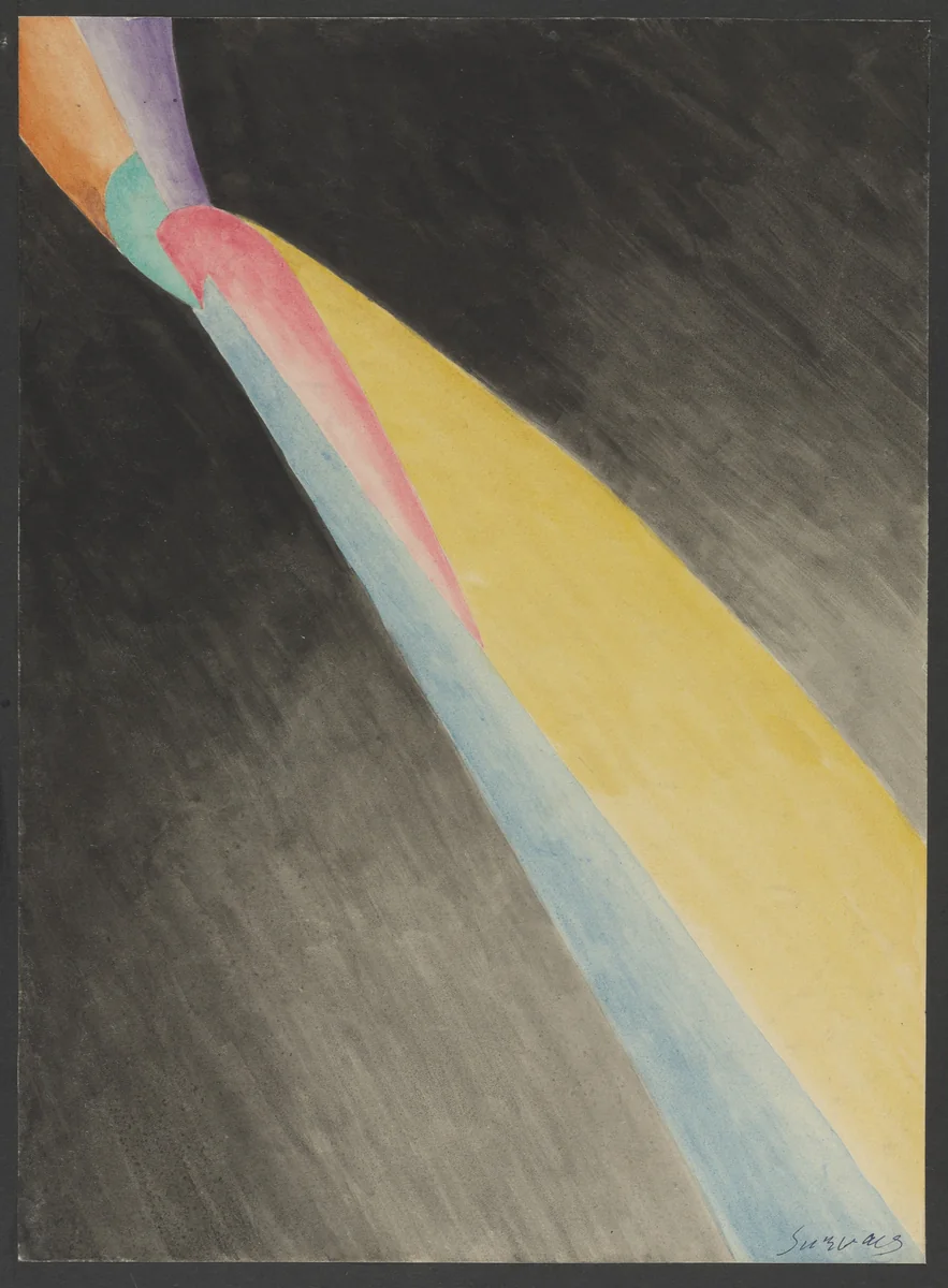 Colored Rhythm: Study for the Film by Léopold Survage, drawing, 1913