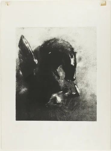 Captive Pegasus by Odilon Redon, print, 1889