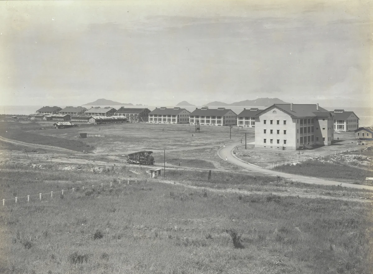 Fort Amador. Headquarters building and barracks by Unidentified Photographer, photograph, 1915