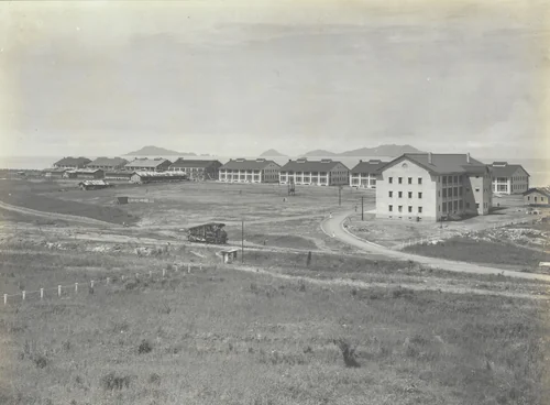 Fort Amador. Headquarters building and barracks by Unidentified Photographer, photograph, 1915