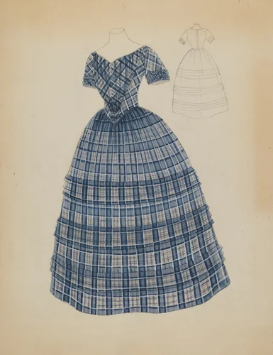 Dress by Bessie Forman, index of american design, 1936