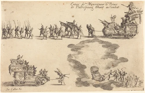 Entry of the Prince of Pfaltzbourg by Jacques Callot, print, 1627