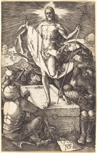 The Resurrection by Albrecht Dürer, print, 1512