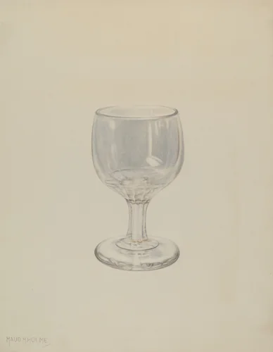 Glass by Maud M Holme, index of american design, 1935-1942