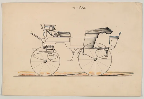 Drag #483 by Brewster & Co., drawing, 1850-1870