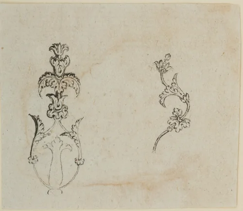 Two Designs for the Decoration of Firearms by Nicolas Noël Boutet, drawing, 1772-1830