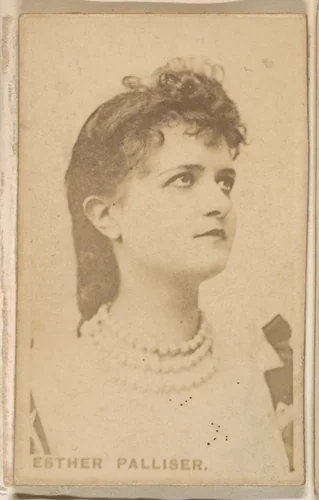 Esther Palliser, from the Actresses series (N246), Type 1, issued by Kinney Brothers to promote Sporting Extra Cigarettes by Kinney Brothers Tobacco Company, photograph, 1888-1892