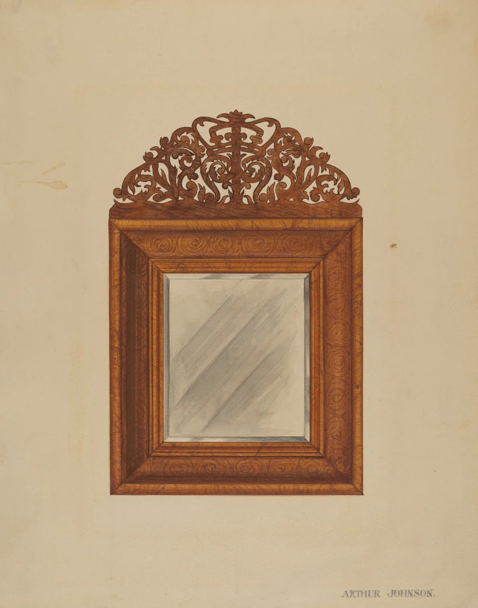 Mirror by Arthur Johnson, index of american design, 1936