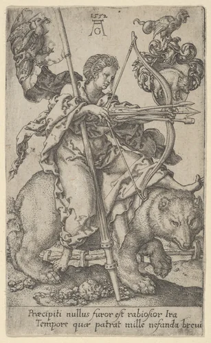 Wrath, from The Vices by Heinrich Aldegrever, print, 1552