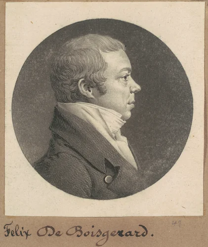 Felix Constant de Boisgerard by Charles B. J. Févret de Saint-Mémin, print, 1809