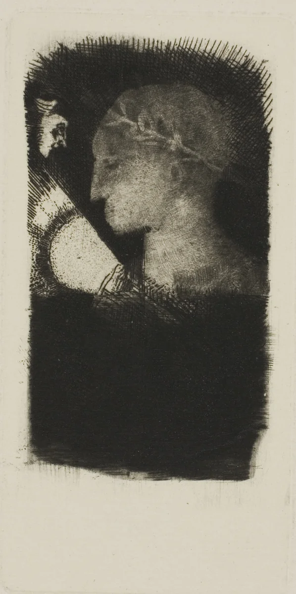 Adverse Glory by Odilon Redon, print, 1886