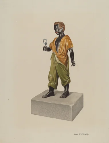 Hitching Post by David P Willoughby, index of american design, 1935-1942