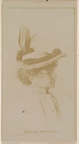 Maggie Mitchell, from the Actresses series (N245) issued by Kinney Brothers to promote Sweet Caporal Cigarettes by Kinney Brothers Tobacco Company, photograph, 1890