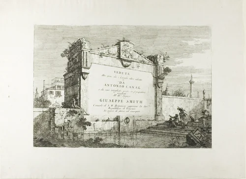 Title Page, from Vedute by Canaletto, print, 1735-1744