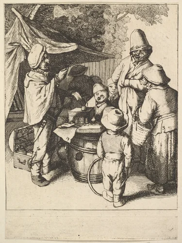 The Quack by Adriaen van Ostade, print, 1610-1685