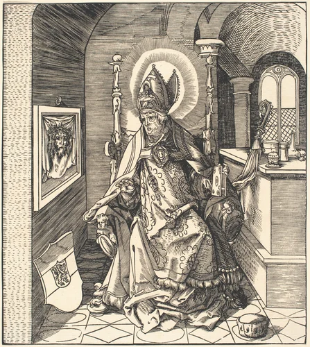 Saint Remigius by Leonhard Beck, print, 1510