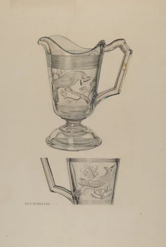 Cream Pitcher by George Yanosko, index of american design, 1940