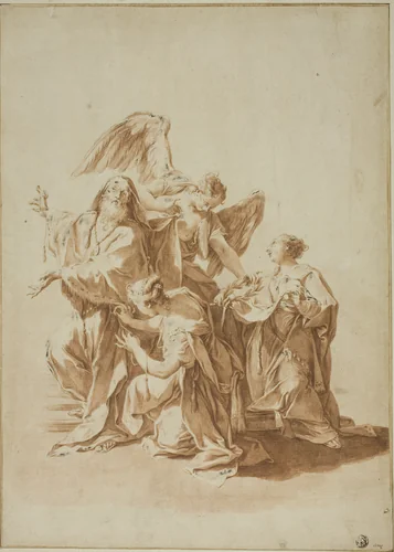 Epitaph of Charles Sackville by Giovanni Battista Pittoni, drawing, 1707-1767