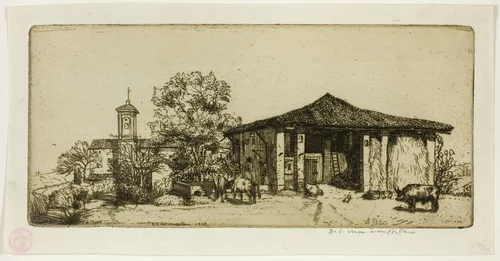 A Tuscan Farm by Donald Shaw MacLaughlan, print, 1904