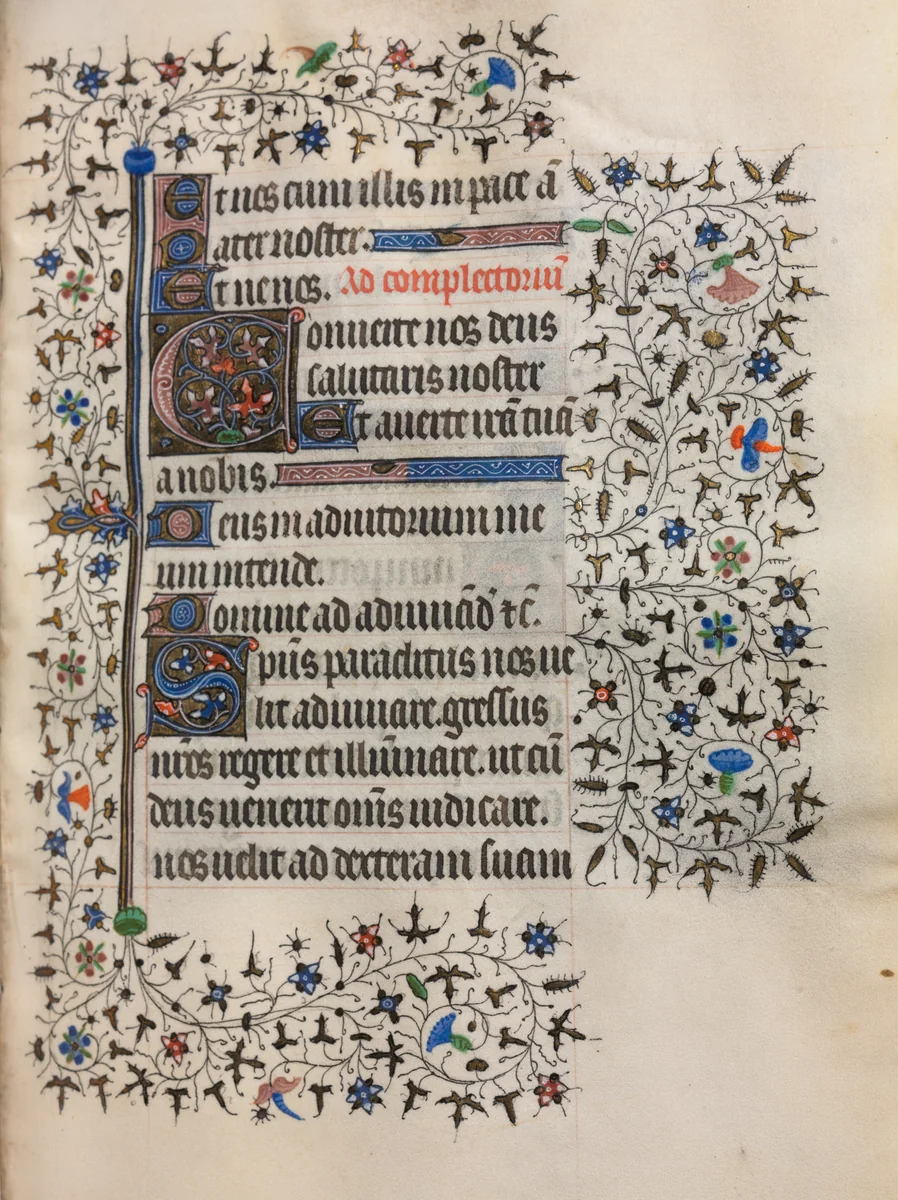 Book of Hours (Use of Paris): Decorated Initial by Boucicaut Master, book, 1415-1425