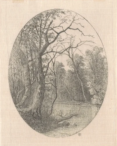 On Laurel Creek by Carl Brenner, print, 1870-1888